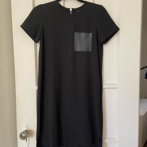 Madewell black sheath dress